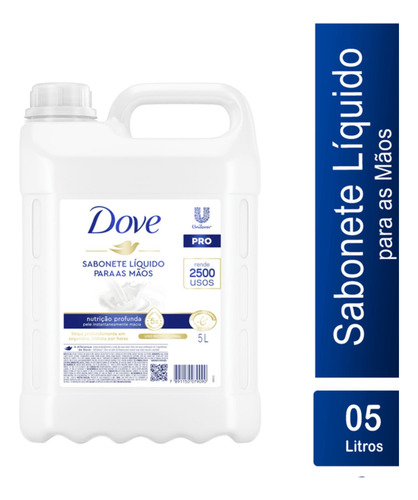 Sabonete Líquido Dove 5l Hidratante Pro Nutrição Profunda