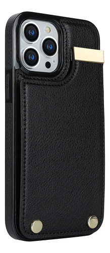 - Funda De Piel Tipo Cartera Con Ranuras Verticales Para