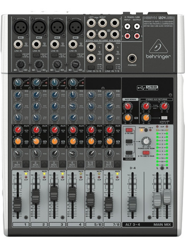 Imagen 1 de 6 de Behringer Xenyx 1204 Mezclador Usb 12 Canales Consola