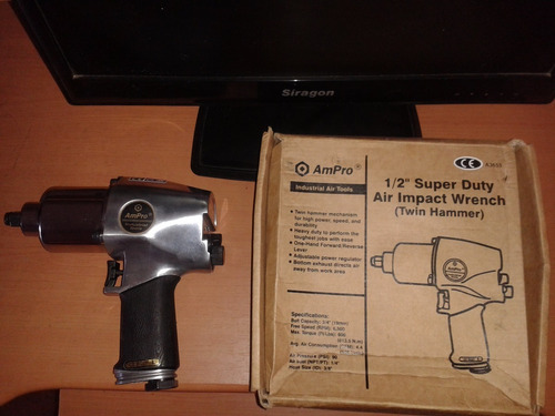 Pistola De Impacto Neumatica Ultra Duty D 1/2 Ampro