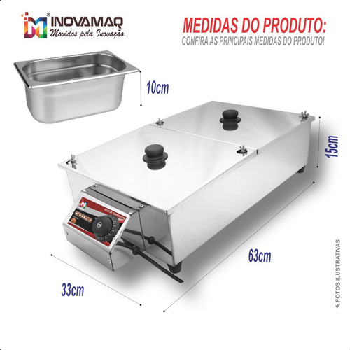 Imagem 6 de 7 de Derretedeira Rechaud Multiuso Cm-10l/2 - 127v - Inovamaq