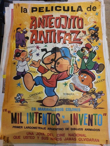 1 Antiguo Afiche De Cine  Anteojito Y Antifaz 689