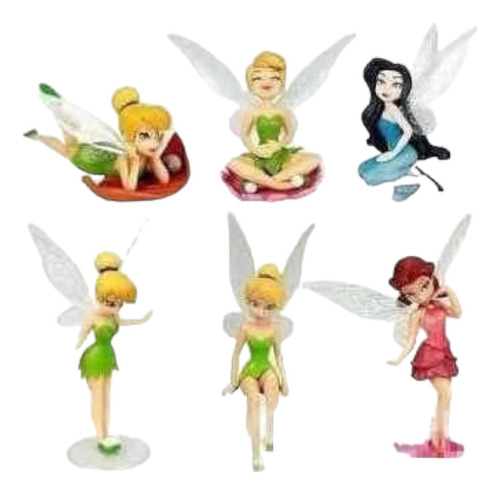 Tinker Bell Sininho & Fadas Lote 6 Bonecas