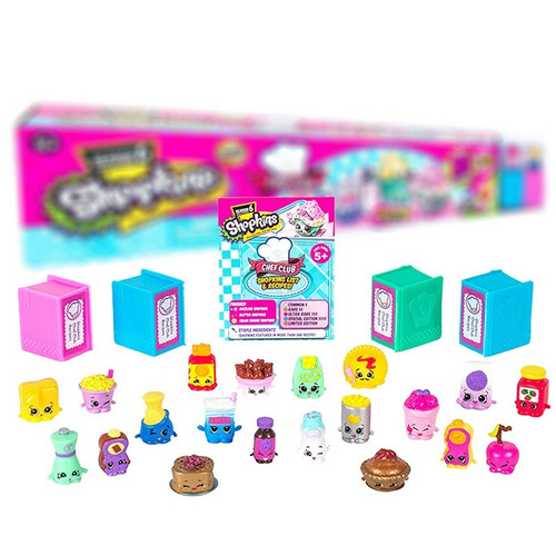 20 Personajes Mega Paquete- Shopkins Chefclub + 4 Recetarios