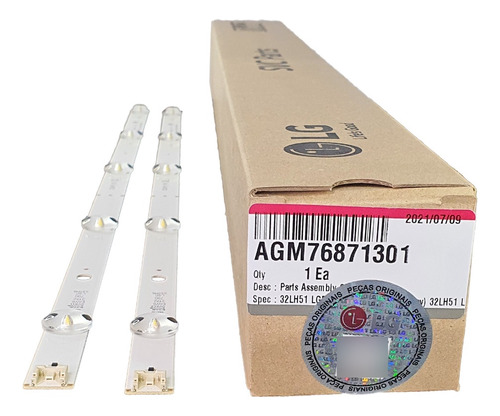 Kit Barras De Led LG Tv 32lh510b 32lh560b Agm76871301 Orig