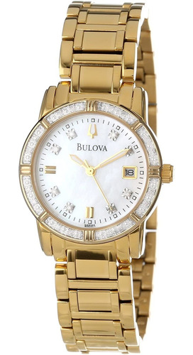 Reloj Mujer Bulova 98r165 Cuarzo Pulso Amarillo Just Watches