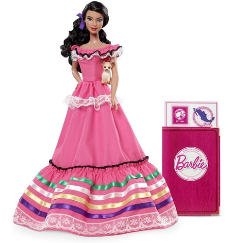 Imagem 2 de 5 de Barbie Collector Dolls World Mexico Latina Mascote