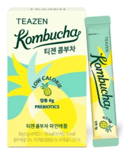 Kombucha Coreana  Polvo Prebiótico - 12 Cepas X 10 Sobres 