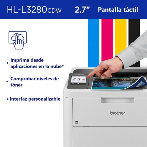 Impresora Láser Hl-l3280cdw Brother Ethernet Wifi Usb Blanco