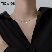 Tiowios-collar Sencillo De Perlas 2022 Para Mujer, Cadena De