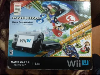 Consola Wii-u Negra Version Mario Kart 8 Deluxe