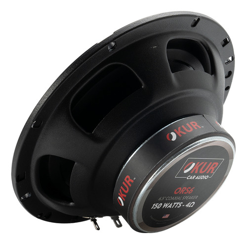Par de Bocinas Para Automóvil OKUR ORS6 ORS Series 6.5 Pulgadas 150 Watts Máximo 75 Watts RMS 2 Vías 4 Ohms Color Negro By DB Drive