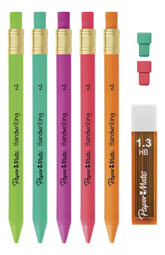 Juego De Lápices Mecánicos Paper Mate Handwriting 1.3 Mm 8