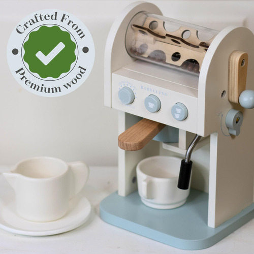 Set De Juego Para Niños Toodly Wooden Para Hacer Café Con Mo