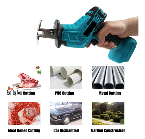 Sierra For Cortar Madera, Plástico Y Hueso Con Batería Doble