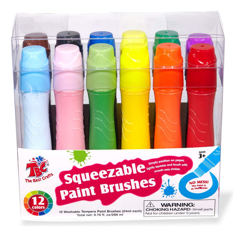 Tbc The Best Crafts Pinturas De Pincel Exprimibles De 12 Col