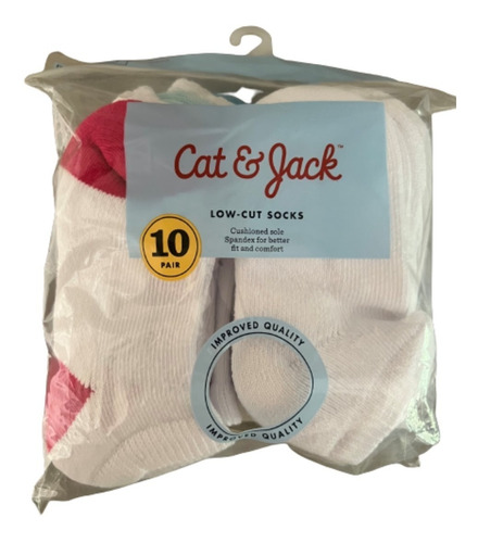 Paquete De 10 Pares De Calcetas Tines Cat&jack De Target