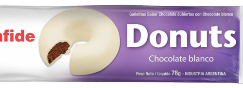 Galletitas Donuts Bonafide Dona Chocolate Blanco Rosquilla