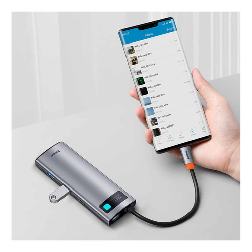 Adaptador Baseus Hub 7 En 1 Tipo C Usb Hdmi Sd/tf Wkwg020113