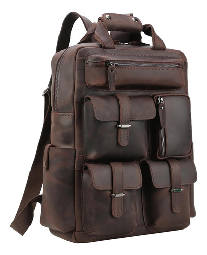 Polare Cuero De Vaca 17.3 Mochila Para Computadora Portátil