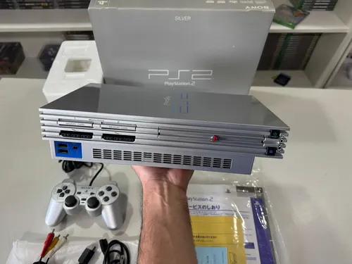 Sony Playstation 2 Fat Silver Scph-39000 S - Ps2 Fat Silver