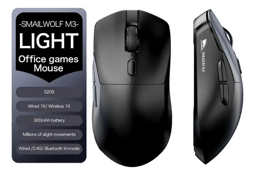 Mouse Gamer Sem Fio Smailwolf M3 Tri Mode