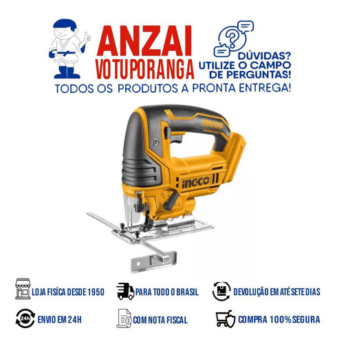 Ingco Serra Tico-tico Bateria (nao Acompanha) 20v Linha P20s