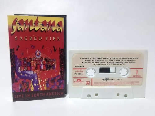 Santana  Sacred Fire (live In South America) Cassette 1993