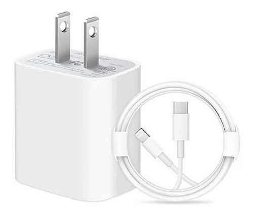 Cargador 20w Carga Rápida Para iPhone Tipo C Cable Lightning