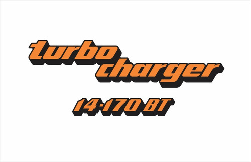 Kit Adesivos Para Volkswagen 14-170bt Turbo Charger Cor Laranja