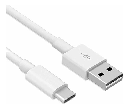 Cable Usb C Cargador Para Samsung A11 A21s A02s Largo 2m Color Blanco