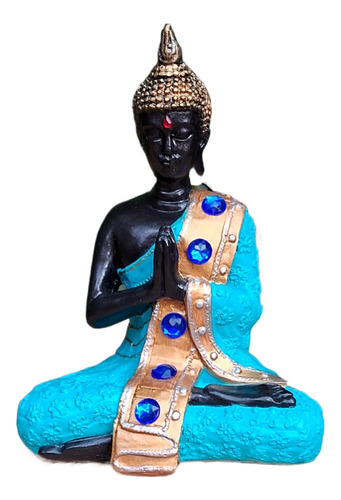 Adorno Buda Tibetano Estatua Yeso Figura Decorativa 