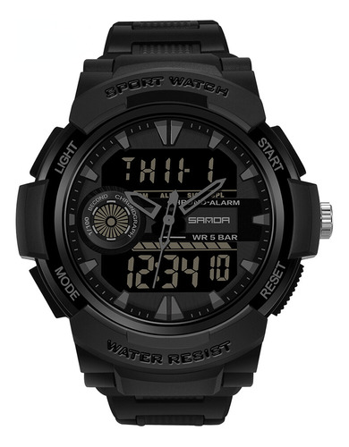 Reloj Militar Sanda, Digital, De Cuarzo, Impermeable, Led, P