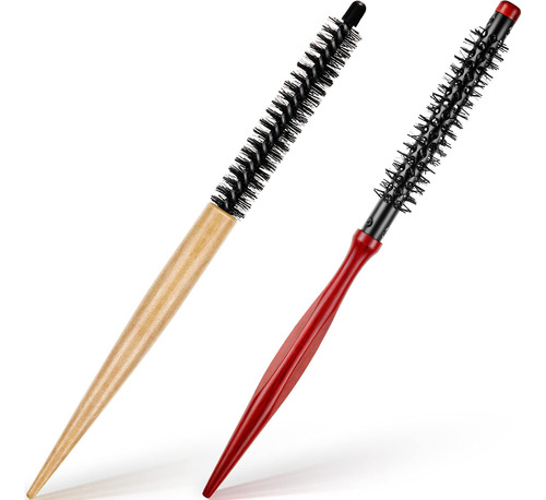 2 Cepillos Pequenos Redondos Para El Cabello, Mini Cepillo R