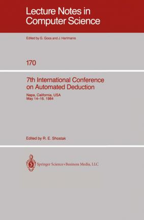 Libro 7th International Conference On Automated Deduction...