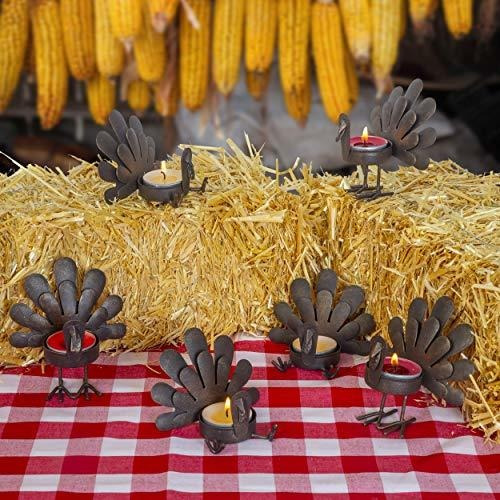 Portavelas Besti - Juego De 6 Candelabros De Pavo - Decoraci