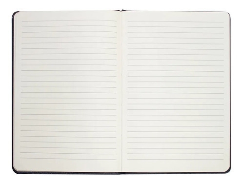 Caderno Bee Unique Capa Dura Pautado A5 Preto Tecido 190038