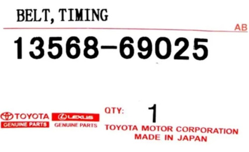 Correa Tiempo Toyota Lexus Es300 Camry 91-97 3.0 191 Dientes