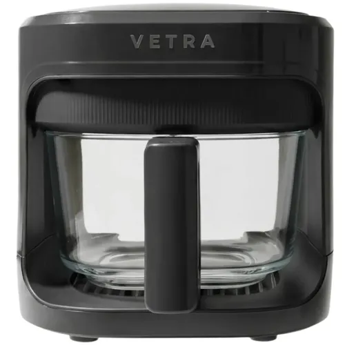 Freidora De Aire Vetra - 5l 1200w Air Fryer Digital - Cesta de Vidrio - Gris Oscuro