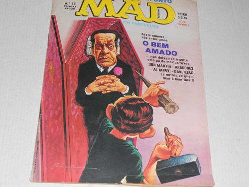 Revista Mad Editora Vecchi Autêntico N°75 Set 1980 Bem Amado