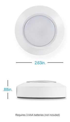 Ge Mini Luz Led Táctil, 1 Paquete, Funciona Con Pilas, Luz D