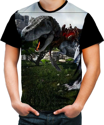 Camisa Camiseta Personalizada Jogo Ps4 Ark Surival Hd 01