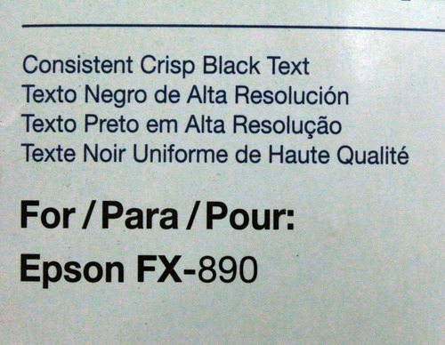 Cinta Epson Original S015329 Epson Fx-890/fx-890ii Vigente