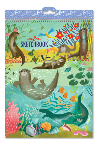 Eeboo Cuaderno Boceto Nutria 60 Pagina Multicolor (skotp)