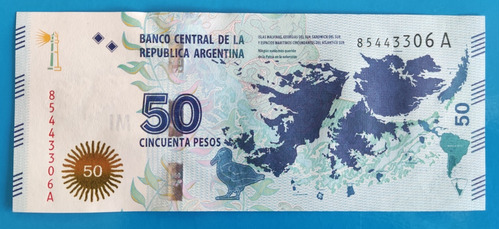 Billete Conmemorativo Argentina Islas Malvinas Nuevo.