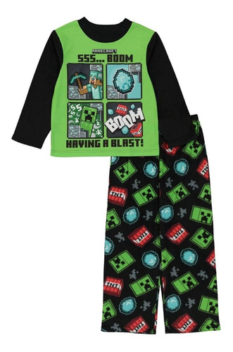 Pijama Minecraft Importado Usa Para Niños