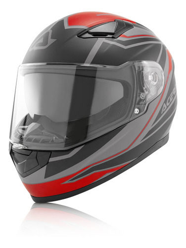 Casco Full Face X-strett Fs-8 Rojo/negro Xs Color Rojo Diseño Solid