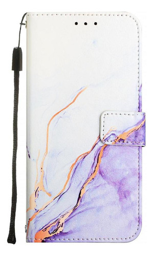 Funda For Cubot A20 Con Función Atril Y Diseño De Mármol De Poliuretano.