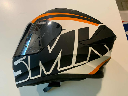 Casco De Moto Smk Deportivo M + Visor Transporte