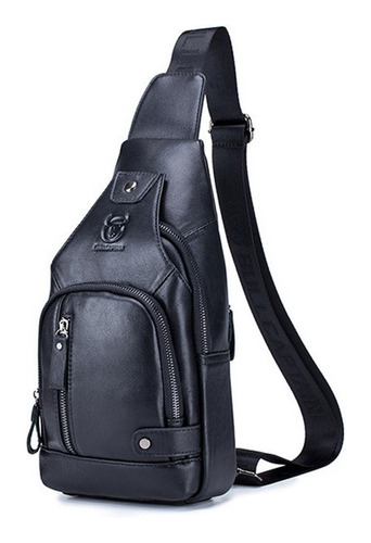 Morral Bolso De Cuero Natural Hombre